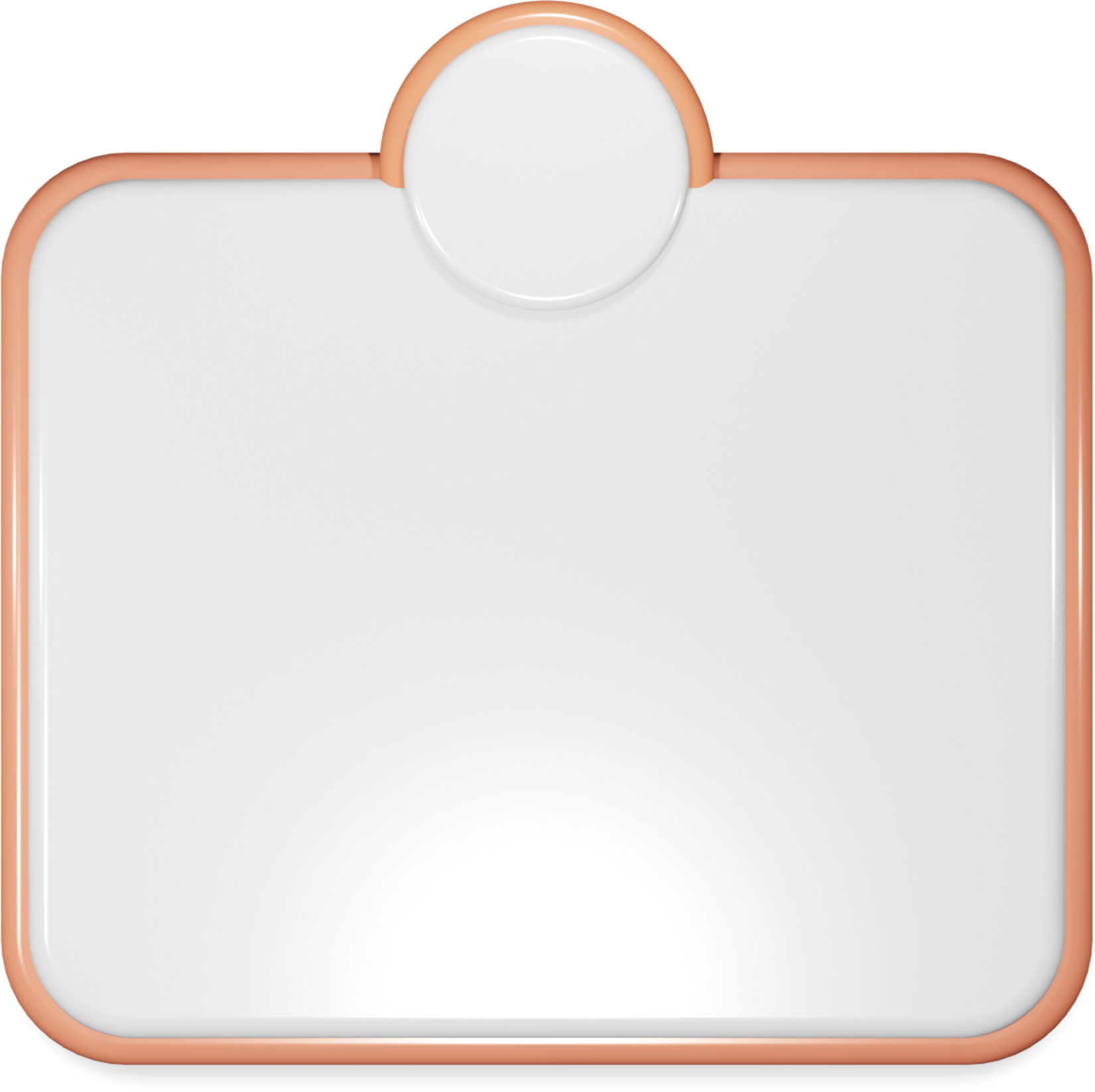 3D Banner Frame Window Widget